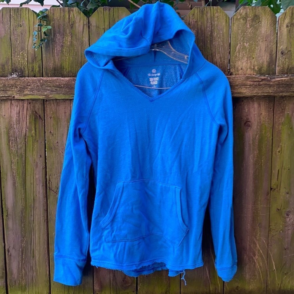 Blue distressed sweatshirt sz. XS